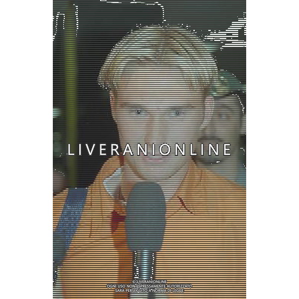 Claes Andreas Andersson calciatore al suo arrivo all\'aeroporto di Linate a Milano - nuovo acquisto del Milan 11/06/1997 Â© AGENZIA ALDO LIVERANI SAS