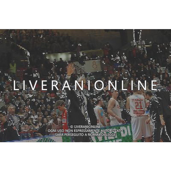 CAMPIONATO DI BASKET SERIE A, OPENJOBMETIS VARESE VS DOLOMITI ENERGIA TRENTINO, VARESE, 06-03-2016, NELLA FOTO:ESULTANZA MORETTI PAOLO AG ALDO LIVERANI SAS