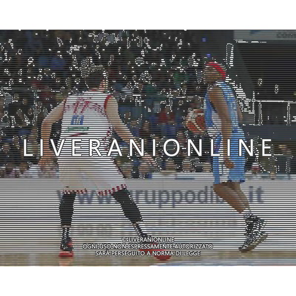 Lega Basket serie A, 7Âª giornata di ritorno, Consultinvest Pesaro vs Banco di Sardegna Sassari 13/03/2016 nella foto: AKOGNON, CERON, CLAUDIO ZAMAGNI/AGENZIA ALDO LIVERANI S.A.S.