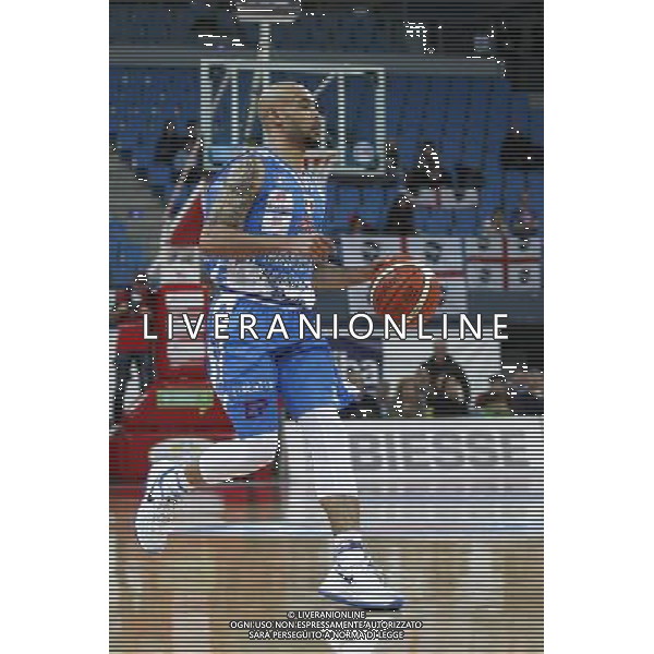 Lega Basket serie A, 7» giornata di ritorno, Consultinvest Pesaro vs Banco di Sardegna Sassari 13/03/2016 nella foto: DAVID LOGAN, ©CLAUDIO ZAMAGNI/AGENZIA ALDO LIVERANI S.A.S.