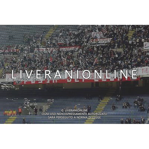 milan-perugia 13/11/2001 coppa italia nella foto STRISCIONI TIFOSI MILAN foto aldo liverani