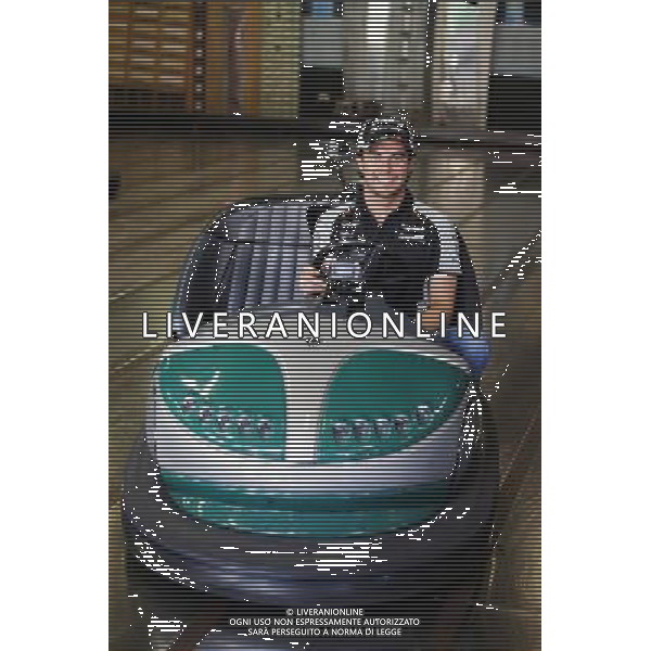 Sergio Perez (MEX) Sahara Force India F1 visits Luna Park. 15.03.2016. Formula 1 World Championship, Rd 1, Australian Grand Prix, Albert Park, Melbourne, Australia, Preparation Day. AG ALDO LIVERANI SAS ONLY ITALY