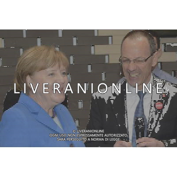 Angela Merkel und Lino Guzzella beim Rundgang Â¸ber die Computermesse CeBIT 2016 auf dem Messegelâ€°nde. Hannover, 15.03.2016 TARGI FOT. FUTURE IMAGE/NEWSPIX.PL POLAND, UK AND GERMANY OUT !!! --- Newspix.pl *** Local Caption *** www.newspix.pl mail us: info@newspix.pl call us: 0048 022 23 22 222 --- Polish Picture Agency by Ringier Axel Springer Poland/ AGENZIA ALDO LIVERANI SAS - ITALY ONLY EDITORIAL USE ONLY