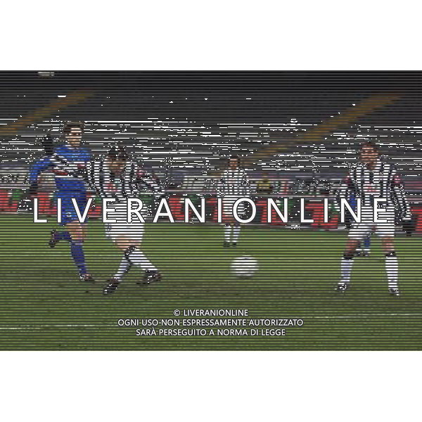 torino 12/12/01 coppa italia juventus - sampdoria nella foto il goal di maresca enzo foto aldo liverani/farabola 