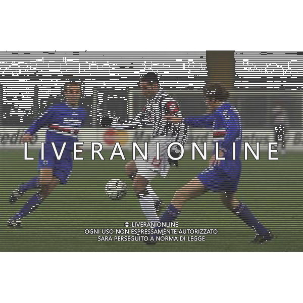 torino 12/12/01 coppa italia juventus - sampdoria nella foto amoruso nicola foto aldo liverani/farabola 