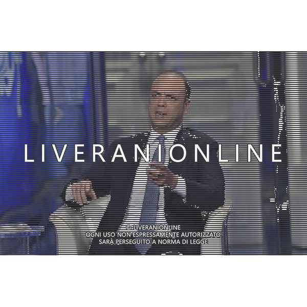 Angelino Alfano ospite della trasmissione televisiva Porta a Porta Roma 15 marzo 2016 Â©Corradetti / AGENZIA ALDO LIVERANI SAS