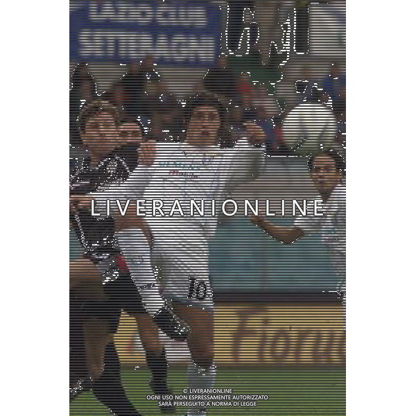 LAZIO - SIENA 11/11/2001 COPPA ITALIA NELLA FOTO CRESPO HERNAN FOTO ALDO LIVERANI
