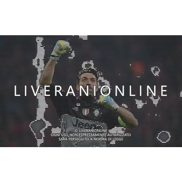 UEFA Champions League 2015/2016 Ottavi di Finale Ritorno Monaco di Baviera (Germania) - 16.03.2016 Bayern Monaco-Juventus Nella Foto: esultanza di gianluigi buffon dopo il gol di paul pogba /Ph.Vitez-Ag. Aldo Liverani
