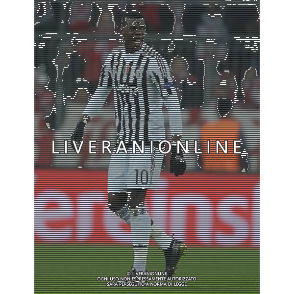 UEFA Champions League 2015/2016 Ottavi di Finale Ritorno Monaco di Baviera (Germania) - 16.03.2016 Bayern Monaco-Juventus Nella Foto: esultanza dopo il gol di paul pogba del 0-1 /Ph.Vitez-Ag. Aldo Liverani