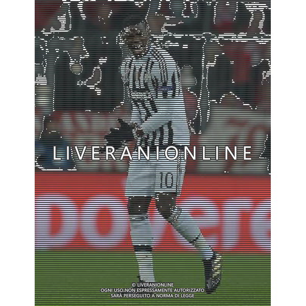 UEFA Champions League 2015/2016 Ottavi di Finale Ritorno Monaco di Baviera (Germania) - 16.03.2016 Bayern Monaco-Juventus Nella Foto: esultanza dopo il gol di paul pogba del 0-1 /Ph.Vitez-Ag. Aldo Liverani