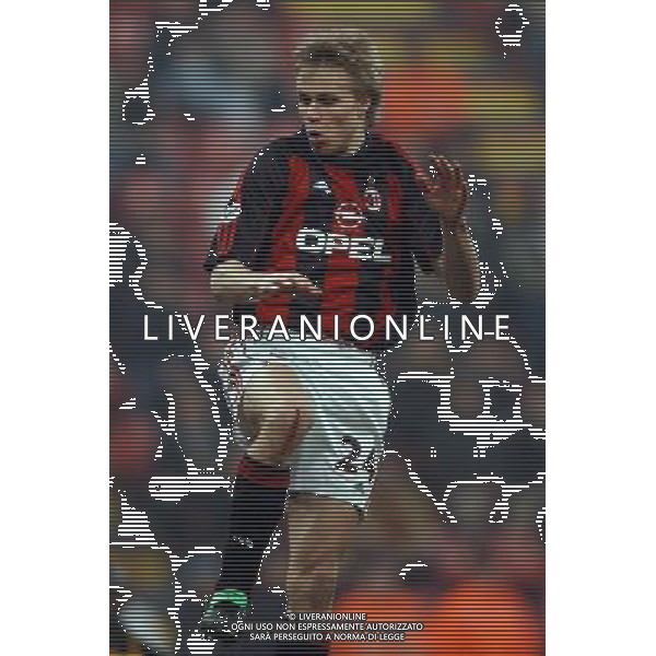 Milano 28/02/2002 Coppa UEFA Milan-Roda nella foto laursen martin foto Luzzani Marco/ Ag Aldo Liverani