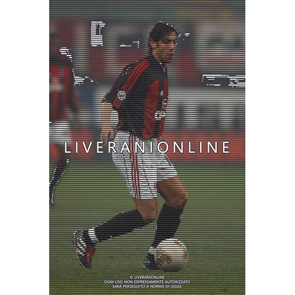 Milano 28/02/2002 Coppa UEFA Milan-Roda nella foto rui costa manuel foto Luzzani Marco/ Ag Aldo Liverani