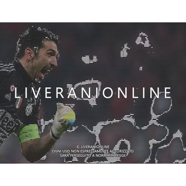 UEFA Champions League 2015/2016 Ottavi di Finale Ritorno Monaco di Baviera (Germania) - 16.03.2016 Bayern Monaco-Juventus Nella Foto: esultanza di gianluigi buffon /Ph.Vitez-Ag. Aldo Liverani