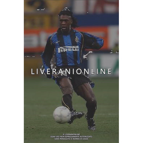 inter-aek atene 21/02/02 nella foto seedorf clarence foto marco luzzani/ag aldo liverani