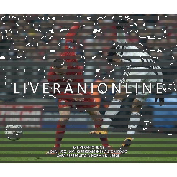 UEFA Champions League 2015/2016 Ottavi di Finale Ritorno Monaco di Baviera (Germania) - 16.03.2016 Bayern Monaco-Juventus Nella Foto:ribery e cuadrado /Ph.Vitez-Ag. Aldo Liverani