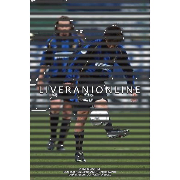 inter-aek atene 21/02/02 nella foto alvaro recoba foto marco luzzani/ag aldo liverani