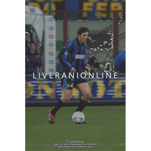 inter-aek atene 21/02/02 nella foto zanetti javier foto marco luzzani/ag aldo liverani
