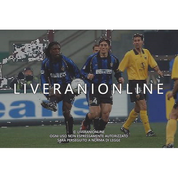 inter-aek atene 21/02/02 nella foto seedorf clarence foto marco luzzani/ag aldo liverani