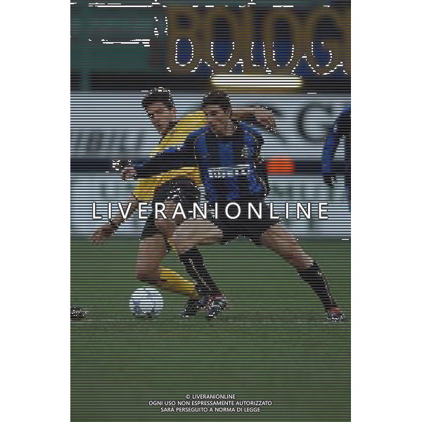 inter-aek atene 21/02/02 nella foto zanetti javier foto marco luzzani/ag aldo liverani