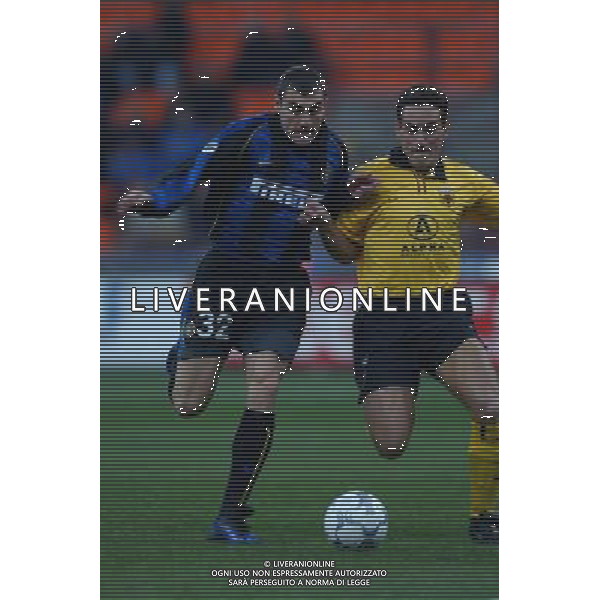 inter-aek atene 21/02/02 nella foto vieri christian foto marco luzzani/ag aldo liverani