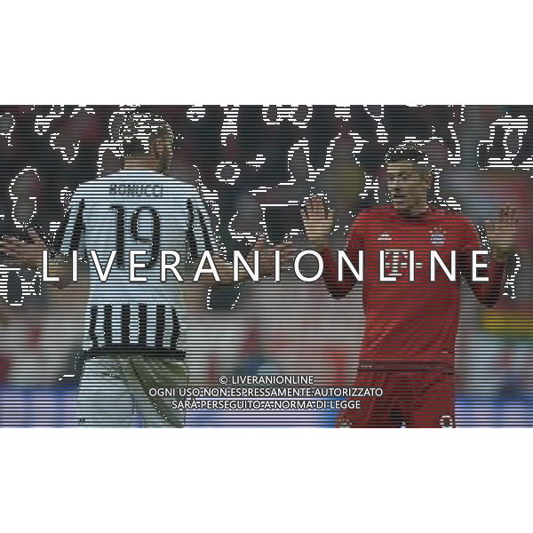 UEFA Champions League 2015/2016 Ottavi di Finale Ritorno Monaco di Baviera (Germania) - 16.03.2016 Bayern Monaco-Juventus Nella Foto:lewandoeski bonucci /Ph.Vitez-Ag. Aldo Liverani