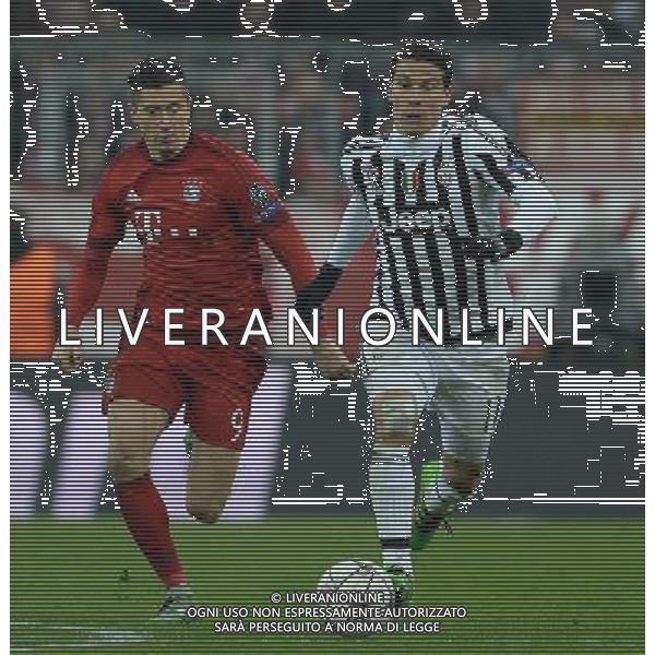 UEFA Champions League 2015/2016 Ottavi di Finale Ritorno Monaco di Baviera (Germania) - 16.03.2016 Bayern Monaco-Juventus Nella Foto:hernanes lewandowski /Ph.Vitez-Ag. Aldo Liverani