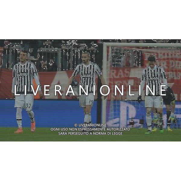 UEFA Champions League 2015/2016 Ottavi di Finale Ritorno Monaco di Baviera (Germania) - 16.03.2016 Bayern Monaco-Juventus Nella Foto:delusione bonucci pereyra e hernanes /Ph.Vitez-Ag. Aldo Liverani