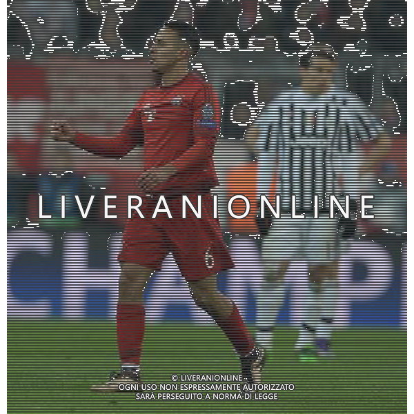 UEFA Champions League 2015/2016 Ottavi di Finale Ritorno Monaco di Baviera (Germania) - 16.03.2016 Bayern Monaco-Juventus Nella Foto:thiago esultanza dopo il gol /Ph.Vitez-Ag. Aldo Liverani