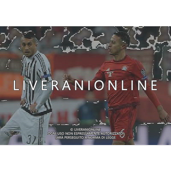 UEFA Champions League 2015/2016 Ottavi di Finale Ritorno Monaco di Baviera (Germania) - 16.03.2016 Bayern Monaco-Juventus Nella Foto:thiago esultanza dopo il gol /Ph.Vitez-Ag. Aldo Liverani