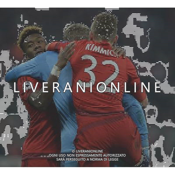 UEFA Champions League 2015/2016 Ottavi di Finale Ritorno Monaco di Baviera (Germania) - 16.03.2016 Bayern Monaco-Juventus Nella Foto:kimmich alaba e neuer esultano /Ph.Vitez-Ag. Aldo Liverani
