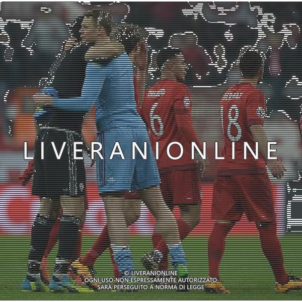 UEFA Champions League 2015/2016 Ottavi di Finale Ritorno Monaco di Baviera (Germania) - 16.03.2016 Bayern Monaco-Juventus Nella Foto:abbraccio buffon neuer /Ph.Vitez-Ag. Aldo Liverani