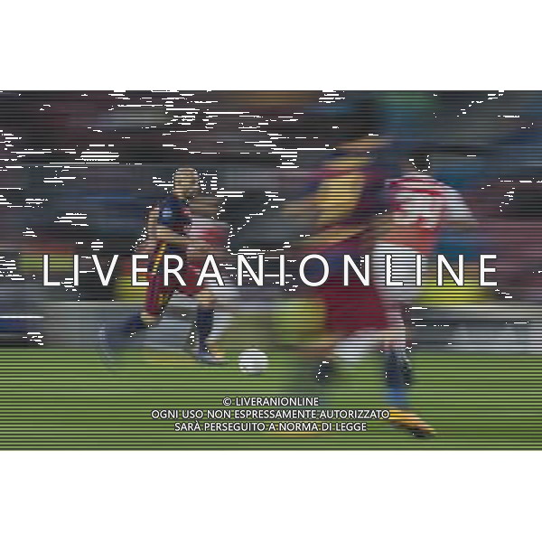 A pan blur of Barcelona\'s Javier Mascherano in action during todays match Photographer Craig Mercer/CameraSport Football - UEFA Champions League Round of 16 Second Leg - Barcelona v Arsenal - Wednesday 16th March 2016 - Camp Nou - Barcelona - Spain - © CameraSport - 43 Linden Ave. Countesthorpe. Leicester. England. LE8 5PG - Tel: +44 (0) 116 277 4147 - admin@camerasport.com - www.camerasport.com AG ALDO LIVERANI SAS ONLY ITALY