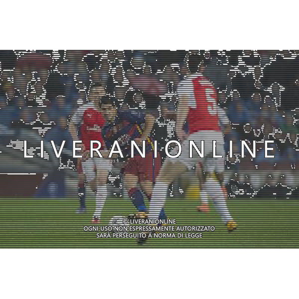 Barcelona\'s Luis Suarez provides the assist for his side\'s first goal Photographer Craig Mercer/CameraSport Football - UEFA Champions League Round of 16 Second Leg - Barcelona v Arsenal - Wednesday 16th March 2016 - Camp Nou - Barcelona - Spain - © CameraSport - 43 Linden Ave. Countesthorpe. Leicester. England. LE8 5PG - Tel: +44 (0) 116 277 4147 - admin@camerasport.com - www.camerasport.com AG ALDO LIVERANI SAS ONLY ITALY