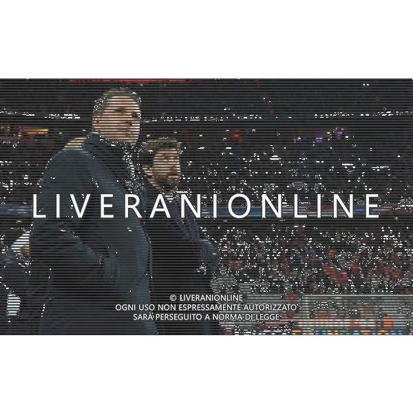 UEFA Champions League 2015/2016 Ottavi di Finale Ritorno Monaco di Baviera (Germania) - 16.03.2016 Bayern Monaco-Juventus Nella Foto:Andrea Agnelli-Fabio Paratici /Ph.Vitez-Ag. Aldo Liverani