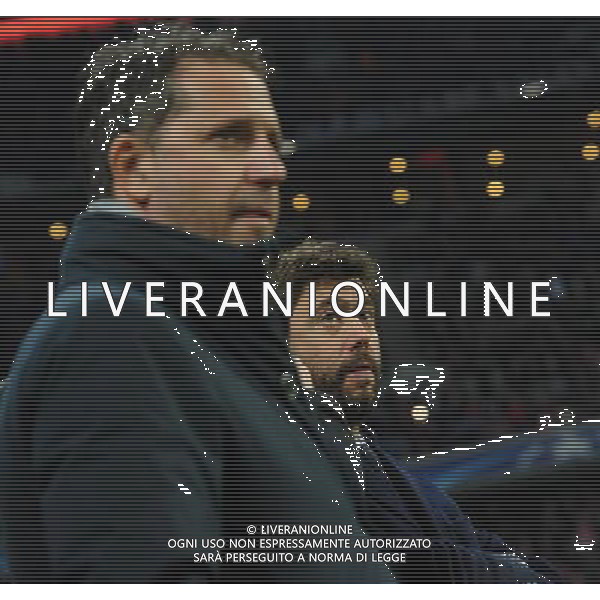 UEFA Champions League 2015/2016 Ottavi di Finale Ritorno Monaco di Baviera (Germania) - 16.03.2016 Bayern Monaco-Juventus Nella Foto:Andrea Agnelli-Fabio Paratici /Ph.Vitez-Ag. Aldo Liverani