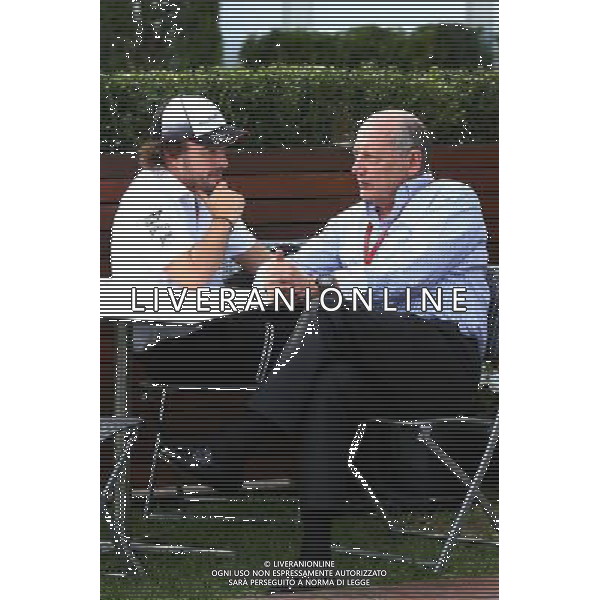 (L to R): Fernando Alonso (ESP) McLaren with Ron Dennis (GBR) McLaren Executive Chairman. 17.03.2016. Formula 1 World Championship, Rd 1, Australian Grand Prix, Albert Park, Melbourne, Australia, Preparation Day. AG ALDO LIVERANI SAS ONLY ITALY