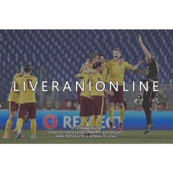 UEFA Europa League 2015-2016 ottavi ritorno - Roma - 17.03.2016 - Stadio Olimpico - Lazio vs Sparta Praga - nella foto: esultanza dei giocatori dello Sparta Praga a fine gara /Ph. Corradetti - Ag. Aldo Liverani Sas / AGENZIA ALDO LIVERANI SAS