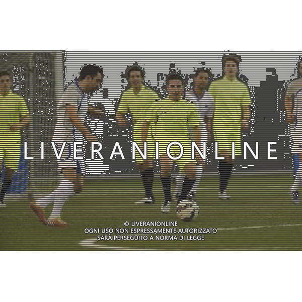 17.03.2016. Losail, Qatar. Pre-Event. Partita di calcio tra la VR46 riders accademy ecapitanata da Rossi e la Aspire accademy capeggiata da Xavi Hernandez. Â© Piazzola / AGENZIA ALDO LIVERANI SAS