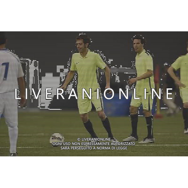 17.03.2016. Losail, Qatar. Pre-Event. Partita di calcio tra la VR46 riders accademy ecapitanata da Rossi e la Aspire accademy capeggiata da Xavi Hernandez. Â© Piazzola / AGENZIA ALDO LIVERANI SAS