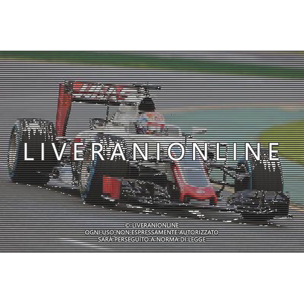 Romain Grosjean (FRA) Haas F1 Team VF-16. 18.03.2016. Formula 1 World Championship, Rd 1, Australian Grand Prix, Albert Park, Melbourne, Australia, Practice Day. - www.xpbimages.com, EMail: requests@xpbimages.com - copy of publication required for printed pictures. Every used picture is fee-liable. © Copyright: Charniaux / XPB Images /Agenzia Aldo Liverani s.a.s./ONLY ITALY-EDITORIAL USE ONLY