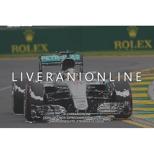 Lewis Hamilton (GBR) Mercedes AMG F1 W07 Hybrid. 19.03.2016. Formula 1 World Championship, Rd 1, Australian Grand Prix, Albert Park, Melbourne, Australia, Qualifying Day. - www.xpbimages.com, EMail: requests@xpbimages.com - copy of publication required for printed pictures. Every used picture is fee-liable. © Copyright: Photo4 / XPB Images /Agenzia Aldo Liverani s.a.s./ONLY ITALY-EDITORIAL USE ONLY