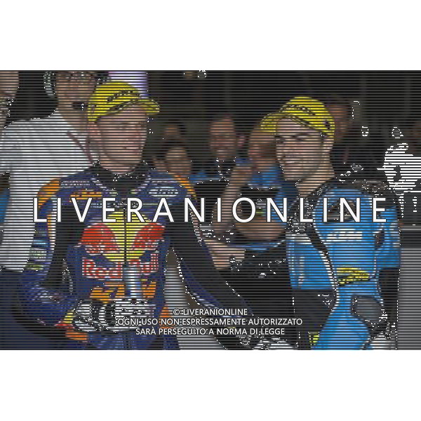 19.03.2016. Losail, Qatar. Moto 3 qualifiche.Brad Binder, Romano Fenat.© G.Piazzolla /Agenzia Aldo Liverani s.a.s.