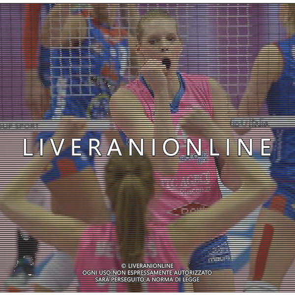 Lega Pallavolo Serie A Femminile-Finali Coppa Italia 2016-Semifinale Ravenna - 19.03.2016 Metalleghe Sanitars Montichiari-Nordmeccanica Piacenza Nella Foto:Bauer Christina esulta /Ph.Vitez-Ag. Aldo Liverani