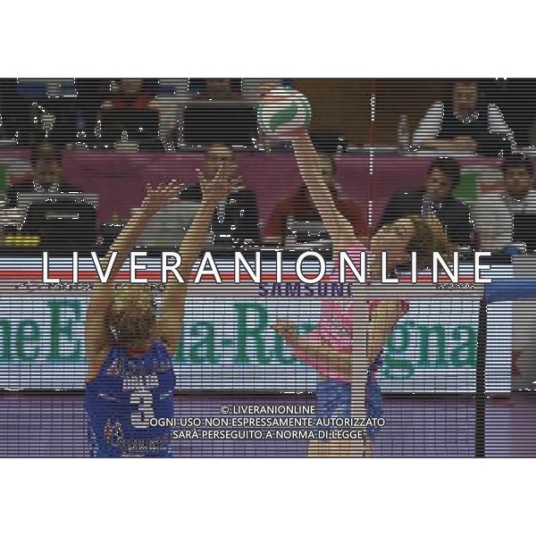Lega Pallavolo Serie A Femminile-Finali Coppa Italia 2016-Semifinale Ravenna - 19.03.2016 Metalleghe Sanitars Montichiari-Nordmeccanica Piacenza Nella Foto:Meijners Floortje /Ph.Vitez-Ag. Aldo Liverani