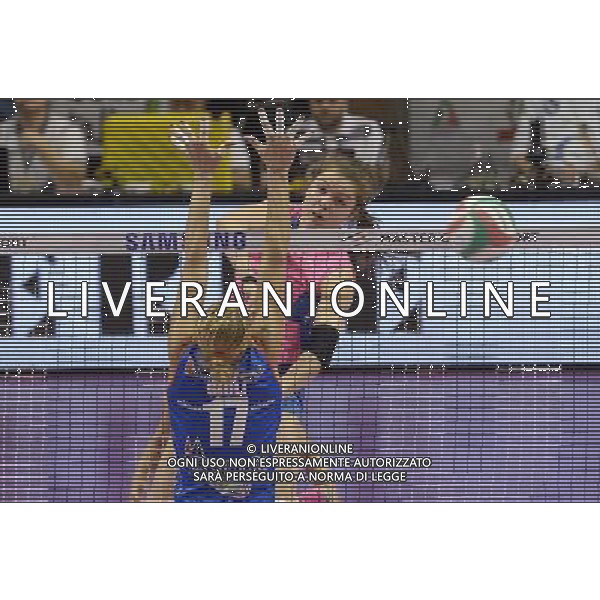 Lega Pallavolo Serie A Femminile-Finali Coppa Italia 2016-Semifinale Ravenna - 19.03.2016 Metalleghe Sanitars Montichiari-Nordmeccanica Piacenza Nella Foto:Belien Yvon /Ph.Vitez-Ag. Aldo Liverani