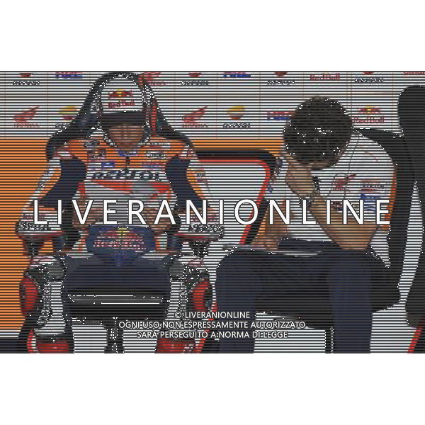 19.03.2016. Losial,Qatar. Motogp qualifiche.Marc Marquez(Repsol Honda) durante le qualifiche.© G.Piazzolla /Agenzia Aldo Liverani s.a.s.