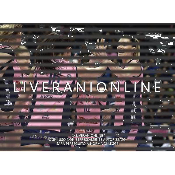 Lega Pallavolo Serie A Femminile-Finali Coppa Italia 2016-Semifinale Ravenna - 19.03.2016 Pomi\' Casalmaggiore-Foppapedretti Bergamo Nella Foto:Francesca Piccinini festeggia /Ph.Vitez-Ag. Aldo Liverani