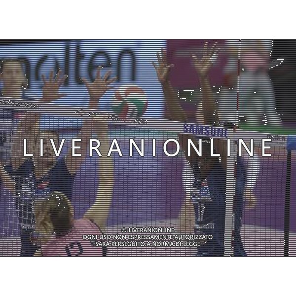 Lega Pallavolo Serie A Femminile-Finali Coppa Italia 2016-Semifinale Ravenna - 19.03.2016 Pomi\' Casalmaggiore-Foppapedretti Bergamo Nella Foto:Miriam Sylla a muro /Ph.Vitez-Ag. Aldo Liverani