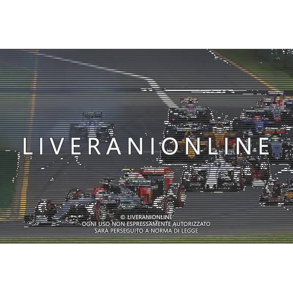 Lewis Hamilton (GBR) Mercedes AMG F1 W07 Hybrid at the start of the race. 20.03.2016. Formula 1 World Championship, Rd 1, Australian Grand Prix, Albert Park, Melbourne, Australia, Race Day. - www.xpbimages.com, EMail: requests@xpbimages.com - copy of publication required for printed pictures. Every used picture is fee-liable. Â© Copyright: Moy / XPB Images/Agenzia Aldo Liverani s.a.s./ONLY ITALY/EDITORIAL USE ONLY