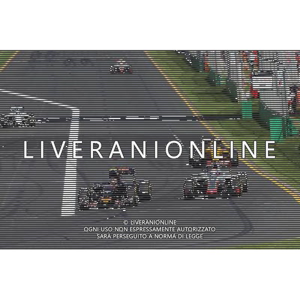 (L to R): Carlos Sainz Jr (ESP) Scuderia Toro Rosso STR11 and Romain Grosjean (FRA) Haas F1 Team VF-16 battle for position. 20.03.2016. Formula 1 World Championship, Rd 1, Australian Grand Prix, Albert Park, Melbourne, Australia, Race Day. - www.xpbimages.com, EMail: requests@xpbimages.com - copy of publication required for printed pictures. Every used picture is fee-liable. Â© Copyright: Moy / XPB Images/Agenzia Aldo Liverani s.a.s./ONLY ITALY/EDITORIAL USE ONLY